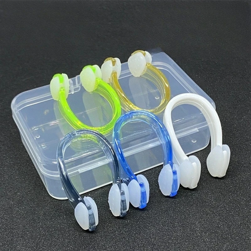 

2 шт. профессиональные носовые зажимы для плавания, мягкие, для тренировок, предотвращают удушье, удобные, водонепроницаемые и нескользящие