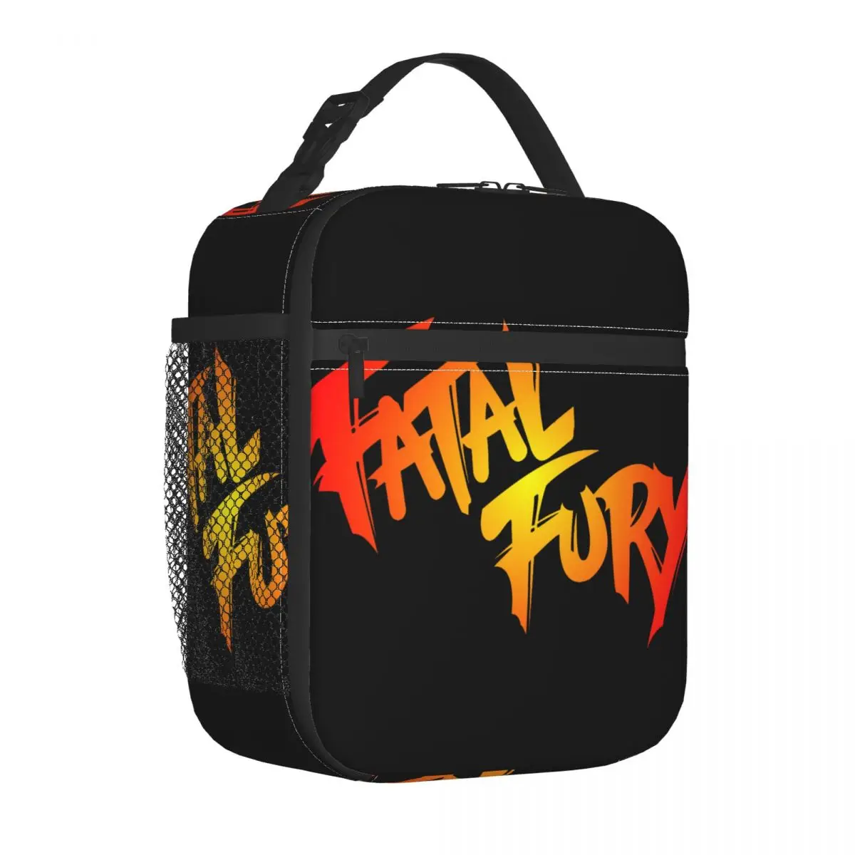 Bolso de mano con aislamiento para comida, bolsa de almuerzo, bolso de mano, mortal Fury