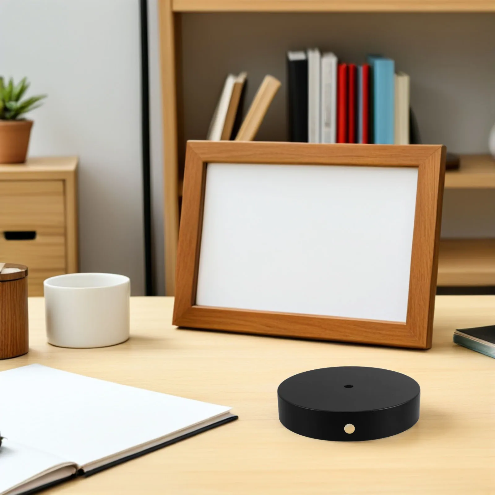 

2Pcs Round Weighted Lamp Base Black Iron Heavy Duty Stability Base for Table Floor Lamps Bedside Reading Piano