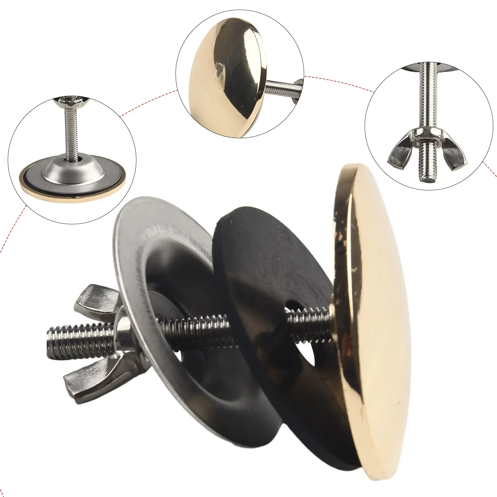 Tapa de agujero para fregadero de cocina, tapón de sellado para lavabo de acero inoxidable, antifugas, accesorios de fácil uso