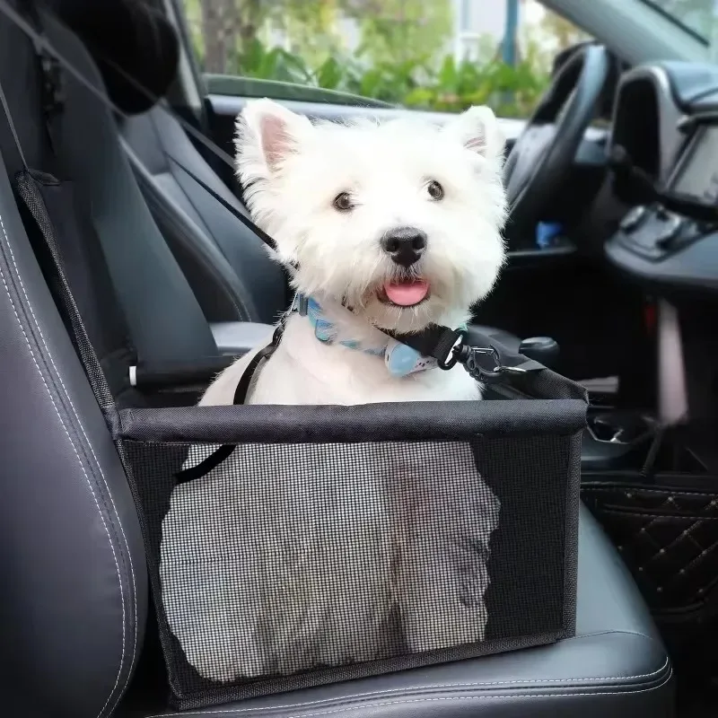 Waterproof and anti-slip pet transportation bag for cars, breathable dog travel seat cover, suitable for car seats