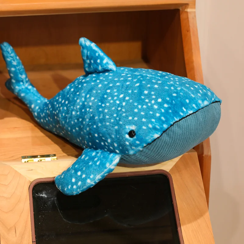 New Cute Animal Plush Doll Whale Shark Anime Stuffed Soft Cushion Pillow Soothing Plush Toy Room Decoration Custom Festival Gift