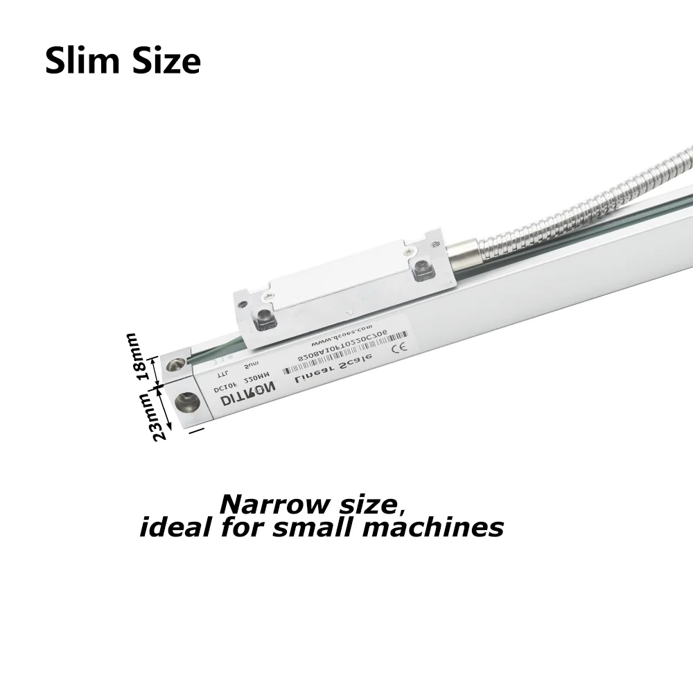 Imagem -05 - Ditron Alta Precisão Fino Linear Vidro Escala Encoder Ttl Sinal de Saída para Torno Fresadora 0005 Milímetros