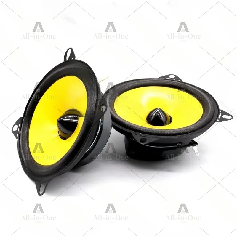 LB-PS1401D Yellow 4-inch Full-range Car Audio Car Speaker Speaker (2 Pcs)