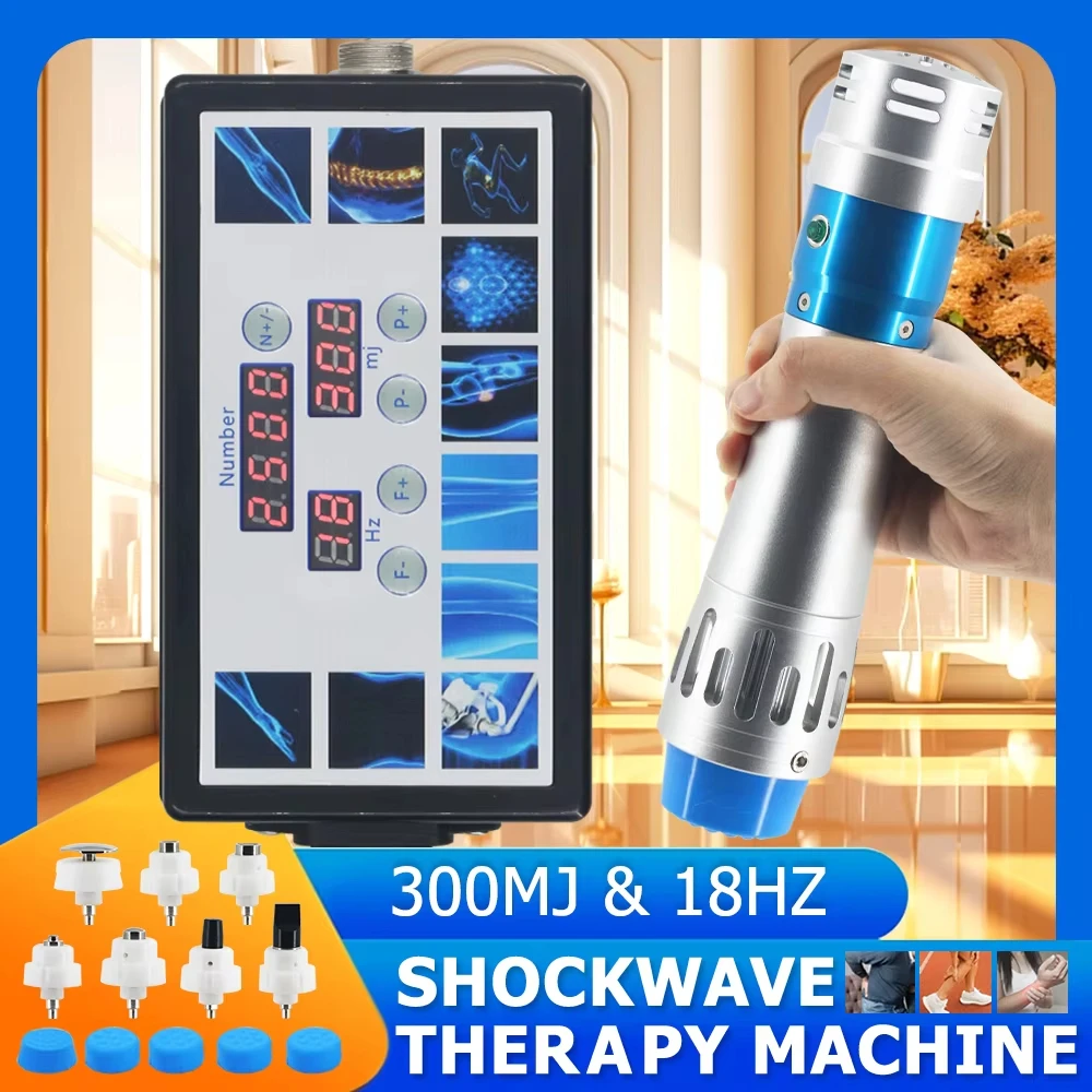 

300MJ Portable Professional Shockwave Massager for Erectile Dysfunction, ED Treatment, Body Pain Relief