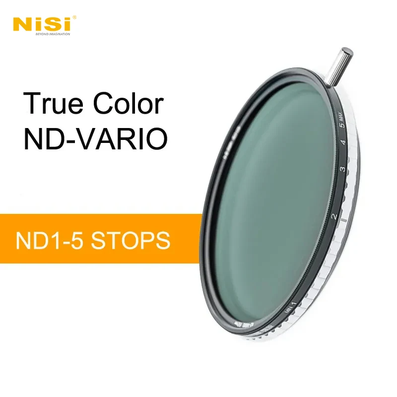 

NiSi True Color ND-VARIO 1-5 Stops (0.3-1.5) Variable Neutral Density ND Filter 40.5 43 46 49 52 58 67 72 77 82 86 95 105mm