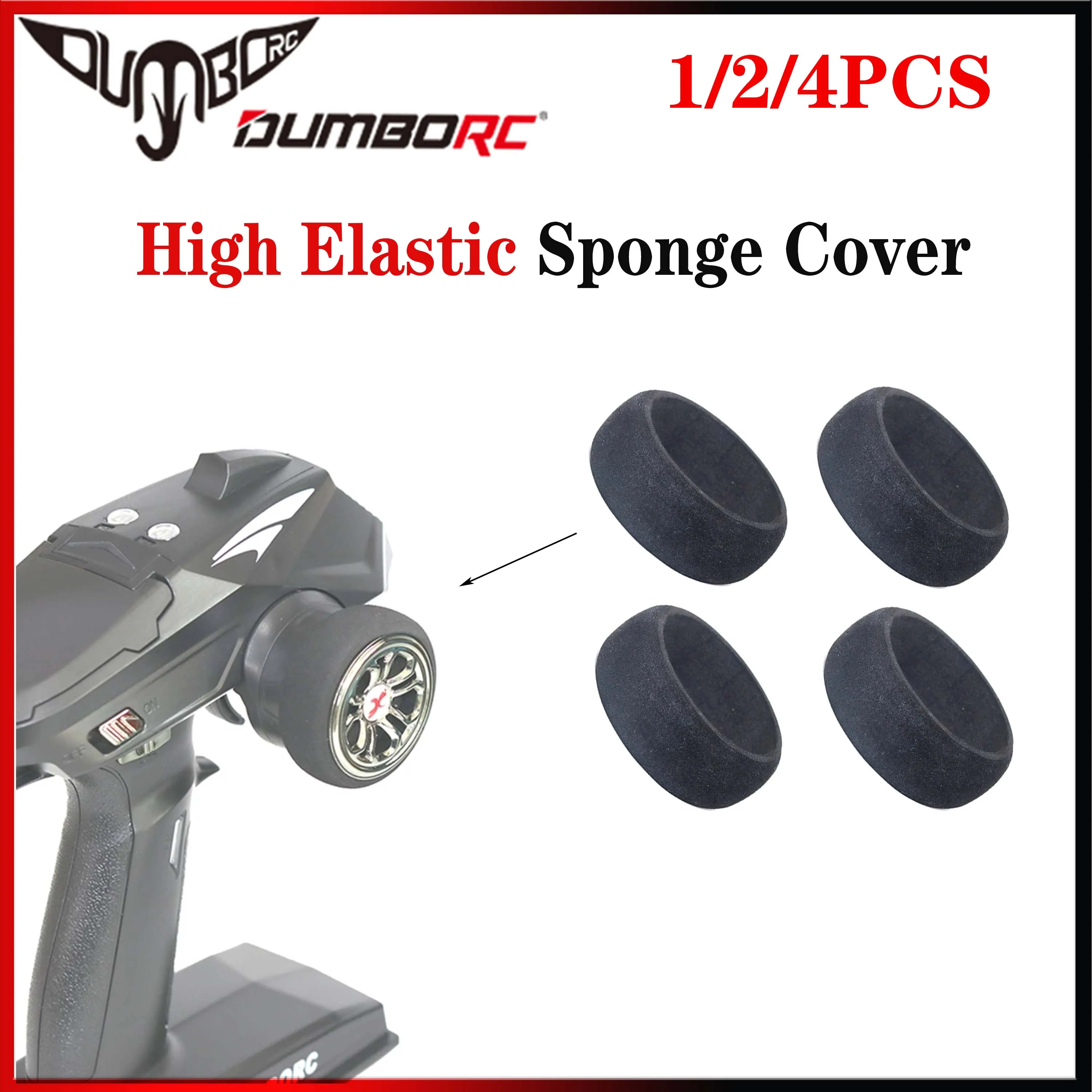 1/2/4 قطعة DUMBORC عالية المرونة الإسفنج غطاء عجلة اليد ناقل موجات الراديو ل X4 X6 X6P X6A تحكم عن بعد عقارب ترقية عدة