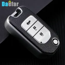 Leather Car Remote Key Case Cover for Honda CivIc HRV CRV XRV Crider Odyssey Fit Freed 2015 - 2018 Remote Key Protection
