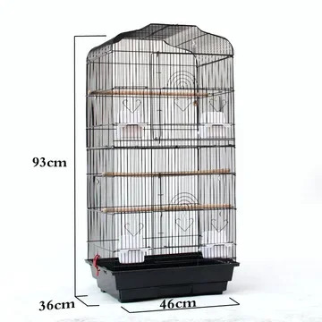 Wholesale Hot Sale Portable Pet Cages Accessories Iron Wire Mesh Big Cage Pigeon Parrot Canary Bird Breeding Cage