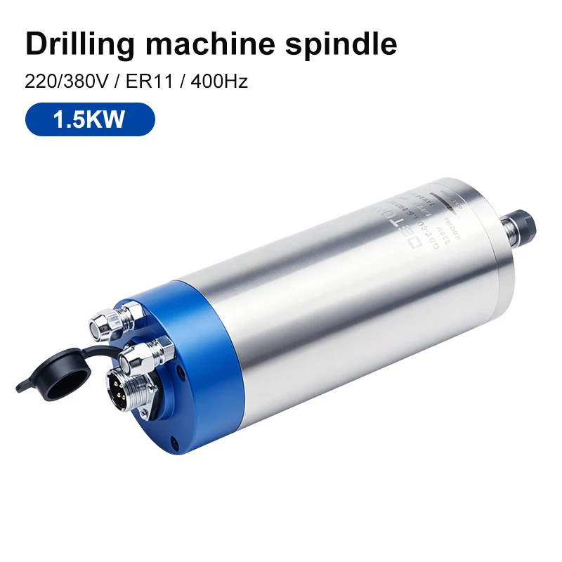 DETON high precision water-cooled spindle motor maximum speed 24000 r/min ER11 65mm OD four bearing woodworking spindle