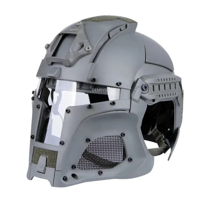 Tactical Helmet Full Face Protection Outdoor CS War Game Hunting Airsoft Paintball Face Guard