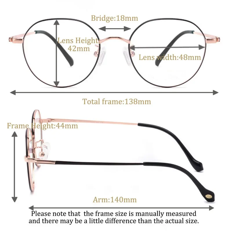 SHINU Prescription Glasses Women Titanium Glasses Frame Progressive Near And Far Single Vision With Astigmatism Bluelight custom