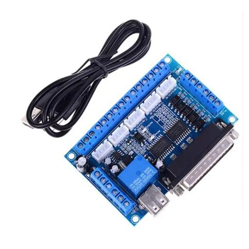 1set MACH3 engraving machine cnc 5-axis stepper motor driver interface board with optocoupler isolation (N132)