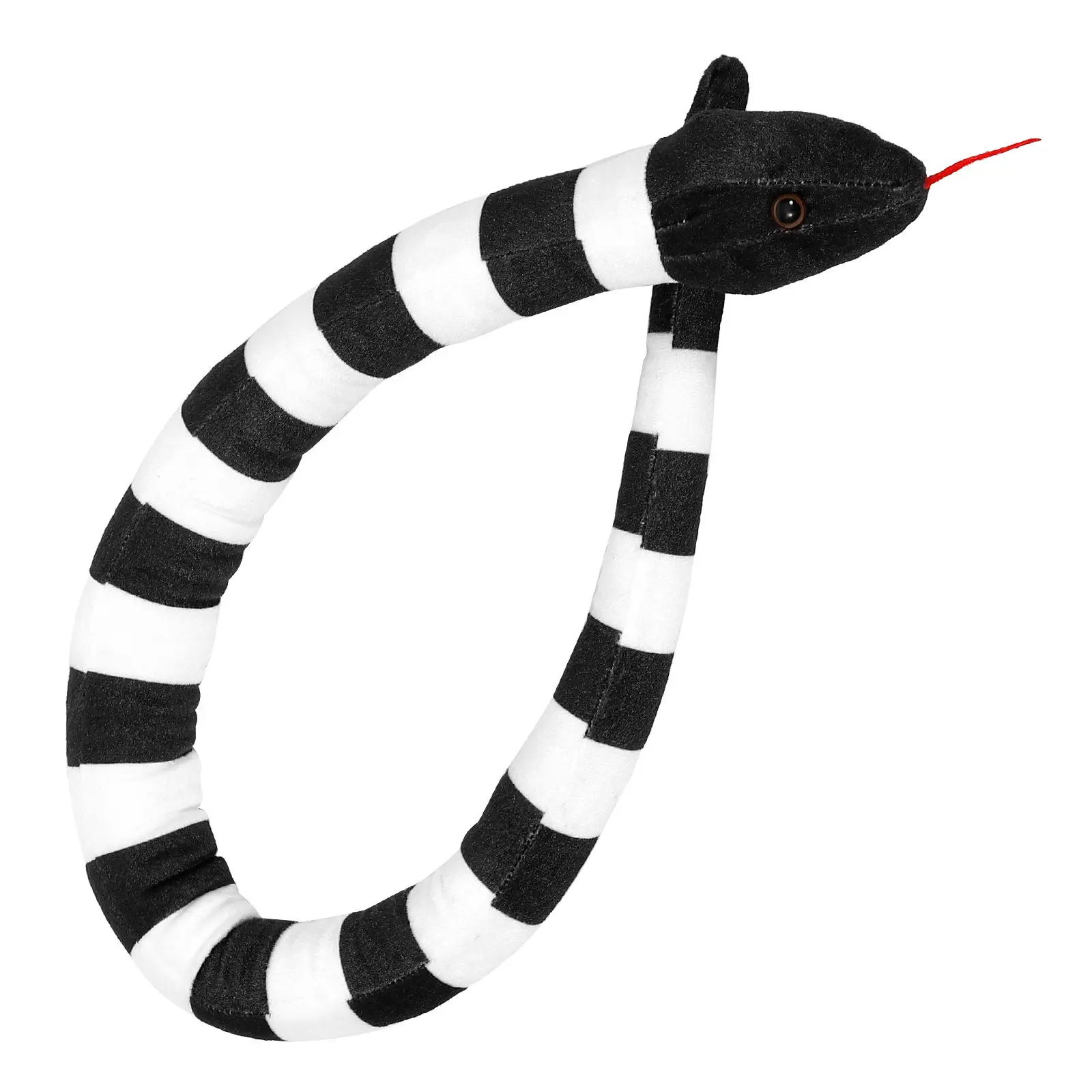 Realistic Fake Snake Decoration Eye Catching Lifelike Sculpture for Dining Table Bedroom Garden Prank Props Simulation Animal