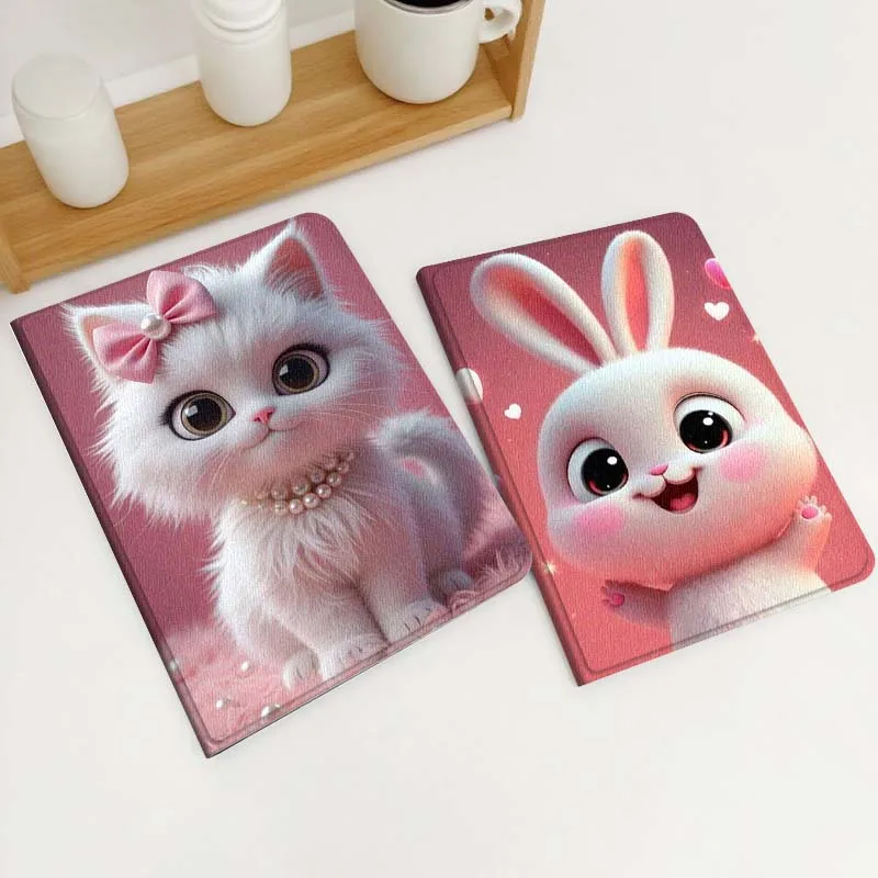 

Cute Rabbit Pink Heart For Xiaomi Redmi Mi Poco Pad 2 5 6s 7 7s Ultra Pro Max 14 12.4 12.1 inch Soft Tablet Case Gift