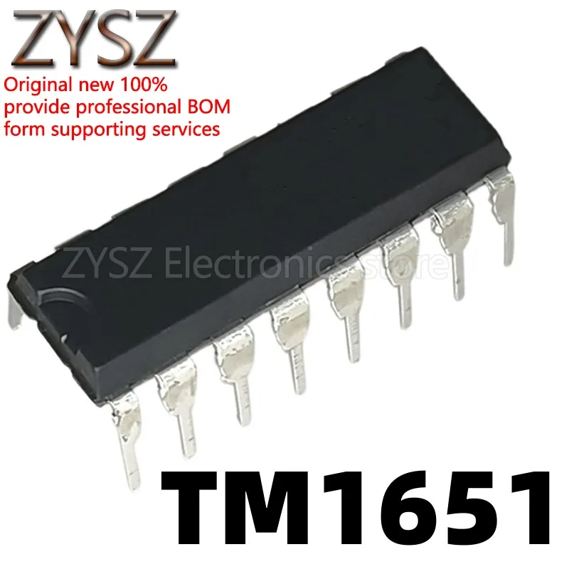 5PCS  TM1651 In-line DIP-16 LED nixie tube panel driver chip