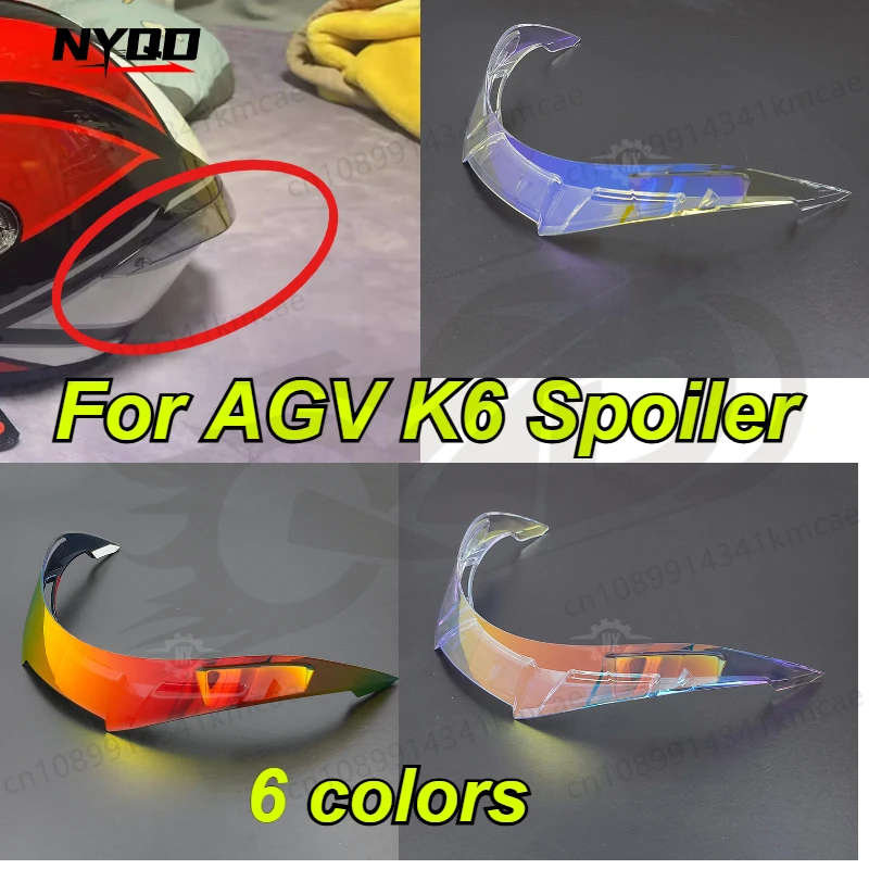 Image of Motorradhelm-Heckspoiler-Ersatz für AGV K6 Heckteile Motorradhelm-Modifikationszubehör