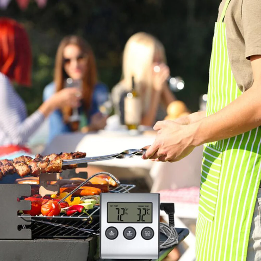 

Baking Thermometer 304 Stainless Steel Meat Temp Gauge Kitchen BBQ Oven Large Screen High Resolution Temperature Measurement