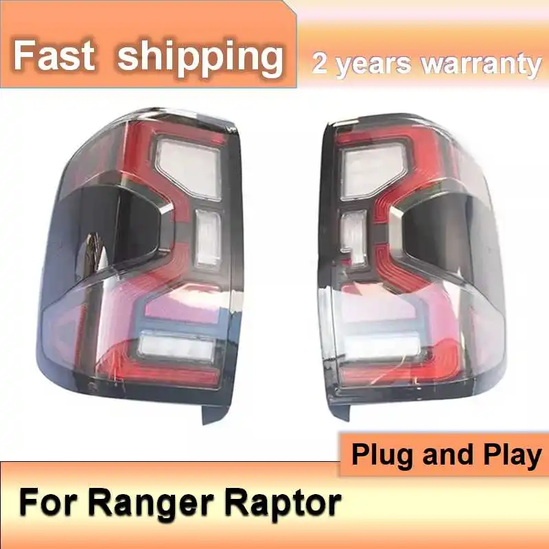 اكسسوارات السيارات لفورد رينجر الذيل ضوء 2022-2023 رينجر رابتور T9 الضوء الخلفي الخلفي DRL الضباب الفرامل بدوره إشارة عكس #3
