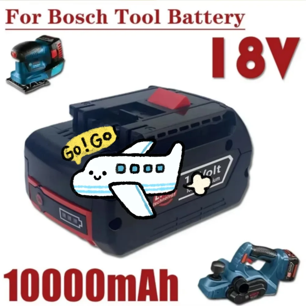 

For Bosch Professional 18V Battery Replacement 6.0/8.0/10.0Ah Compatible with GBA GBH GSR GSB Models BAT618 BAT609 BAT620