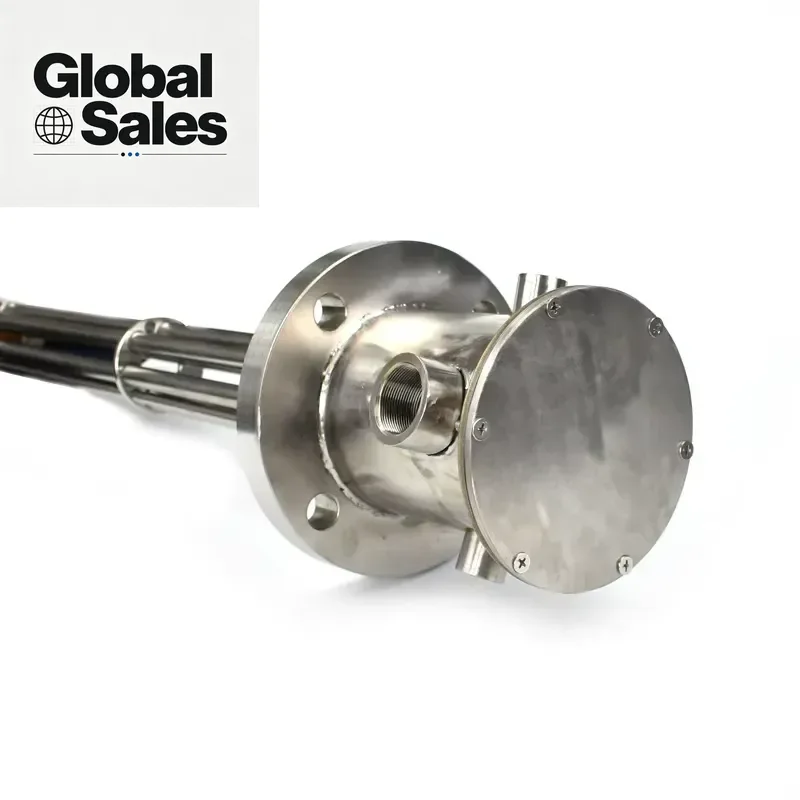 Laiyuan Explosion Proof 415V 3Phrase SUS316L Industrial Flange Immersion Heater for Oil Tank Heating