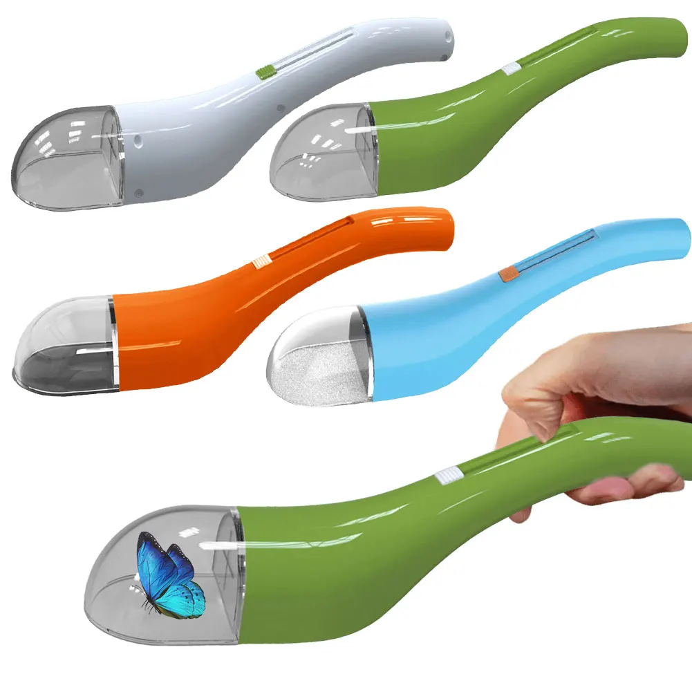 

Портативный прозрачный Ловец насекомых для детских игрушек в помещении и на улице, наблюдение за насекомыми насекомым нажимного типа для исследования на открытом воздухе