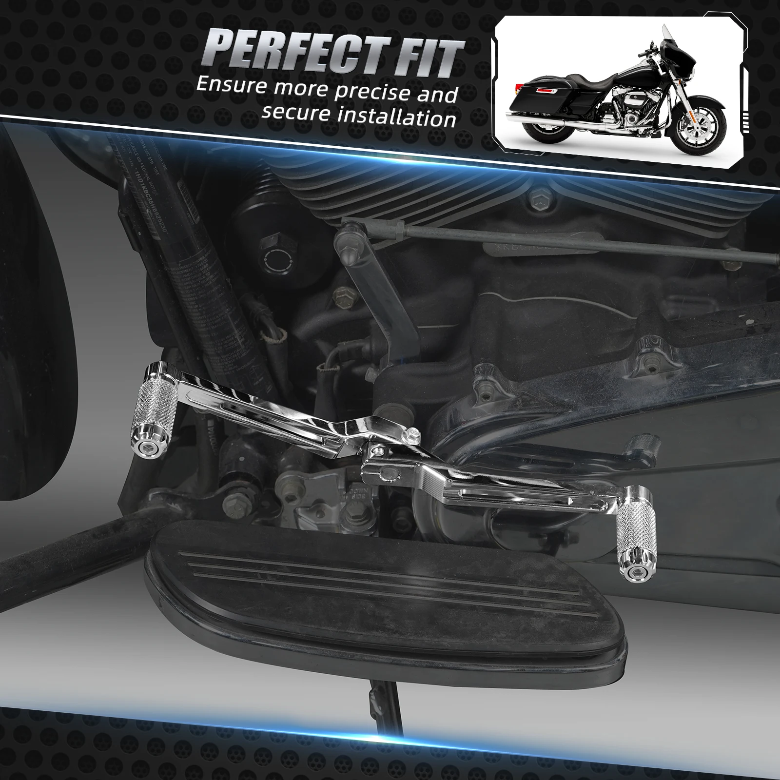 For Harley Harley Street Glide FLHX 2017-2023 Gear Shifter Levers Road Glide Limited FLTRK 2020-2023 Road King FLHR 2017-2022 - Image 3