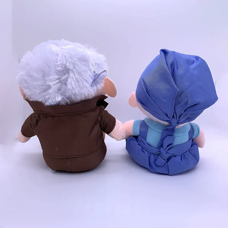 2pcs/set 14/20cm Brinquedos the Movie UP Carl Grandfather Grandmother Cartoon Stuffed Soft Plush Toys Carl Up Plushes Kids Gifts