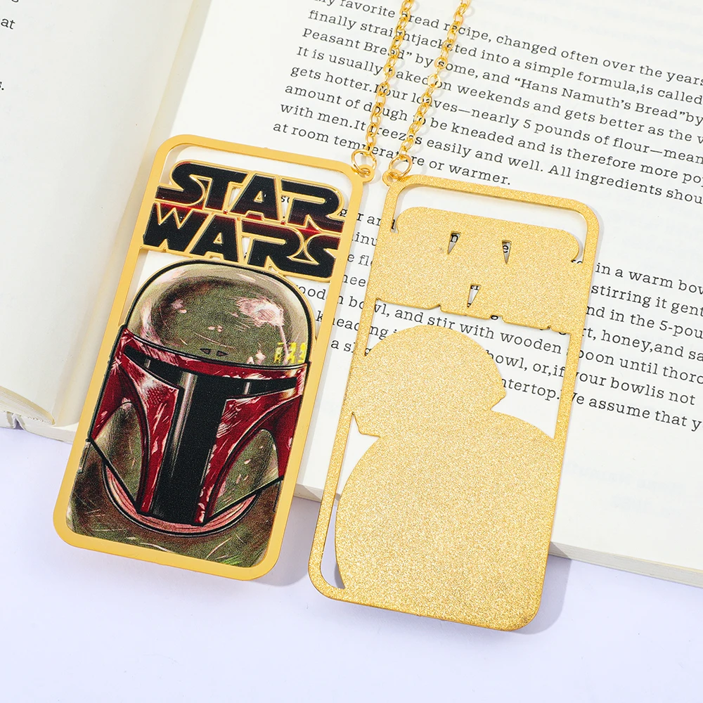 Mar Star Wars 금속 책갈피, 사무용품 컬렉션 책갈피 학교 교사 선물 도서 액세서리 학생 학습을위한 선물