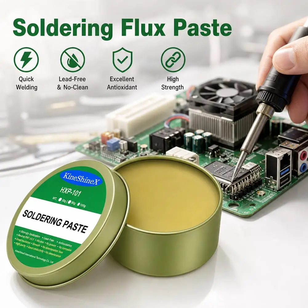 100g Soldering Paste Rosin Flux,Lead Free Easy Soldering Repair for Iron Sheet Stainless Steel Nickel, Soldering Wire Flux Paste view 2