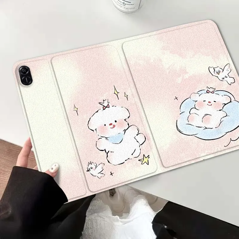 

Милый щенок и медведь с рисунком для Honor Tab Pad MagicPad Tablet 6 7 8 9 10 13 V7 V8 X8a X9a X9 X8 GT GT2 Pro Чехол для планшета