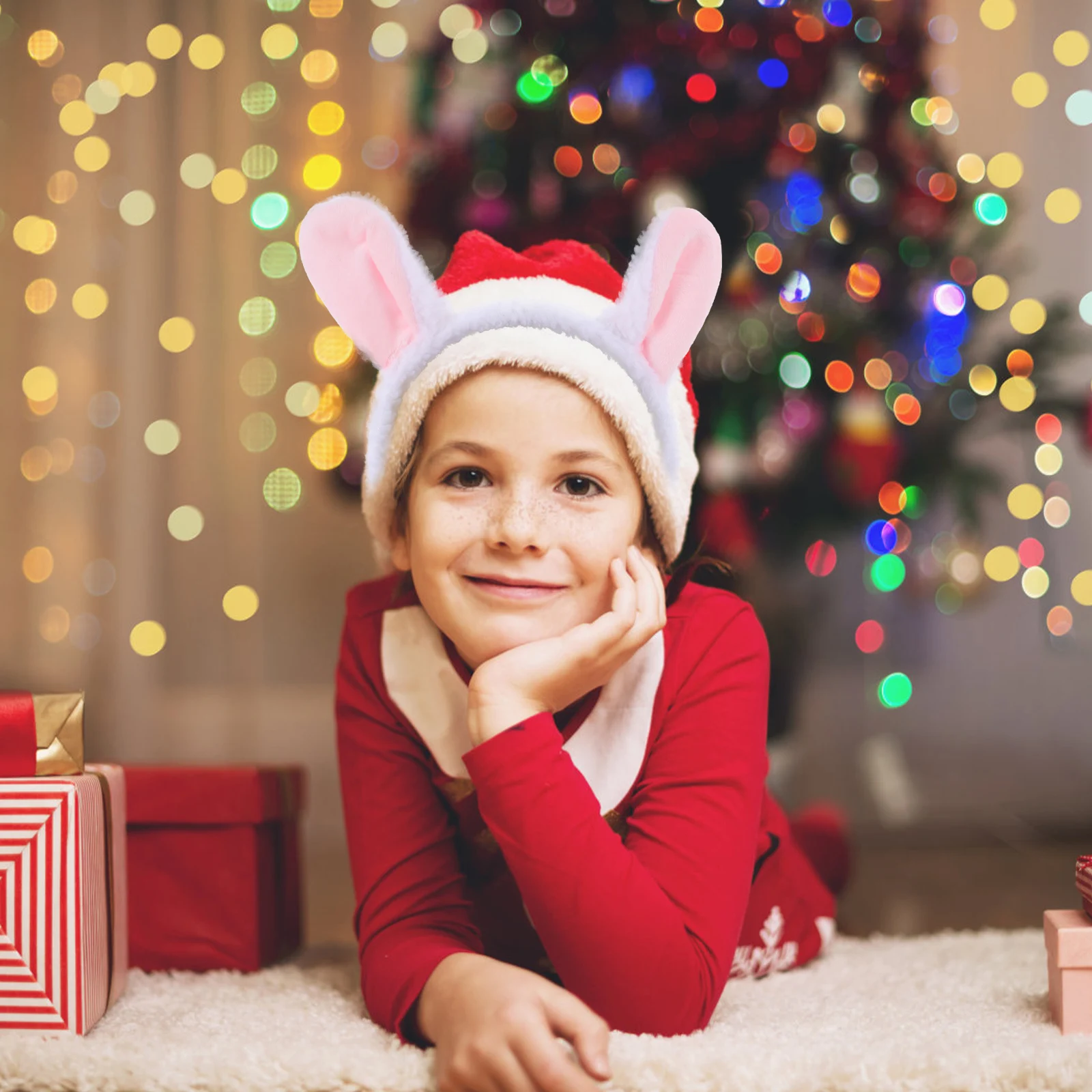 

1 Set Sheep Costume Props Cartoon Headband Tail Cute Animal Ears For Cosplay Party Performance Adjustable Accessory