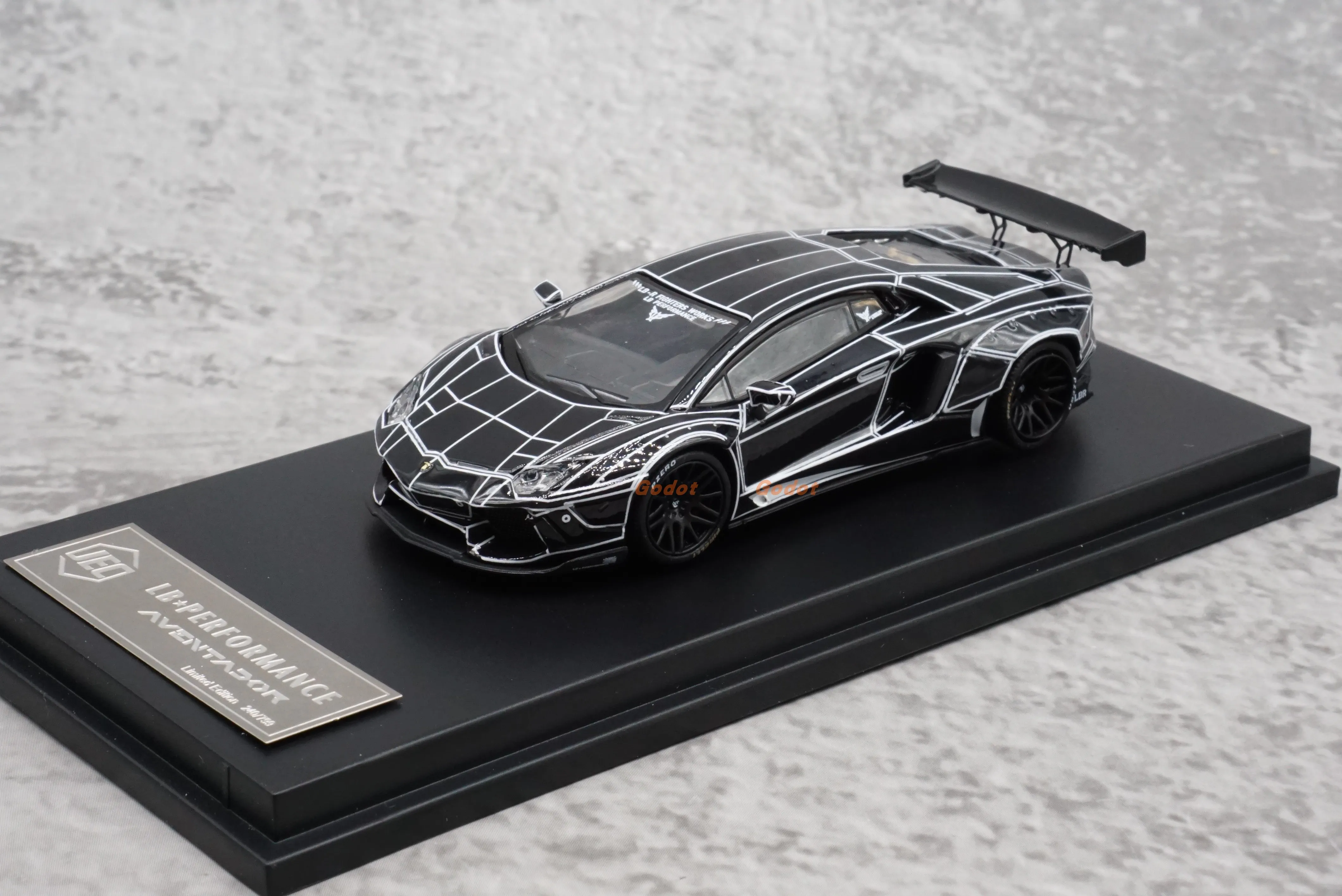 JKM MODEL 1/64  Aventador LP700 LB wide-body crack Collect die-casting alloy car model ornaments