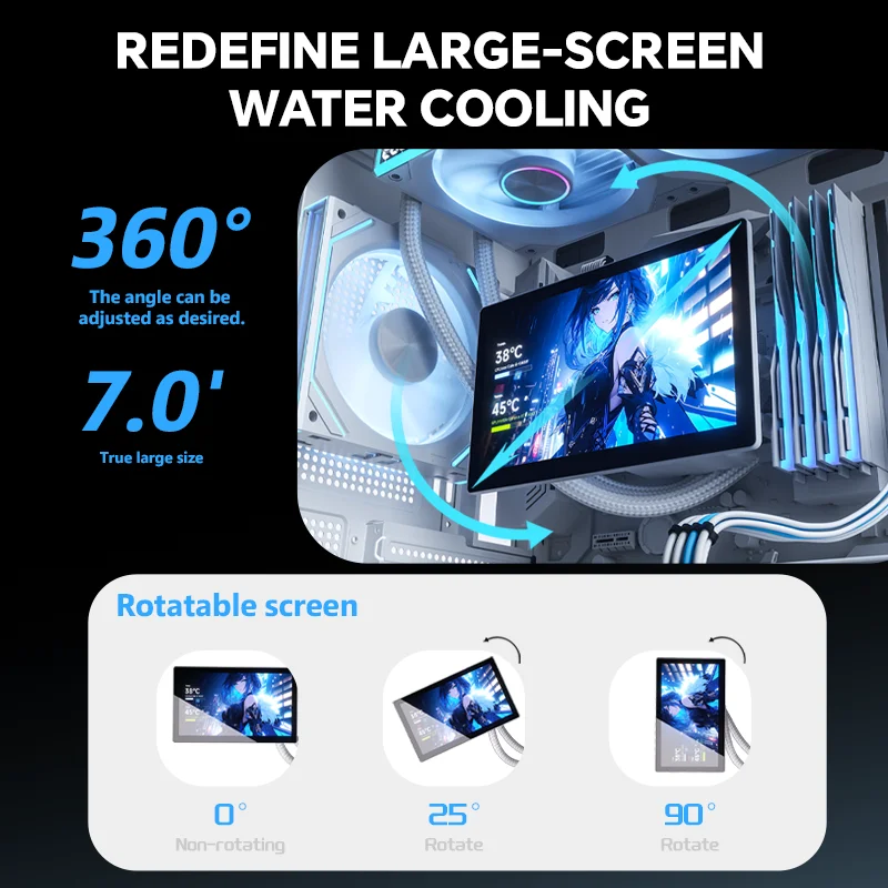 Jungle Leopard UltraFlow 360mm AIO CPU Liquid Cooler with 7.0