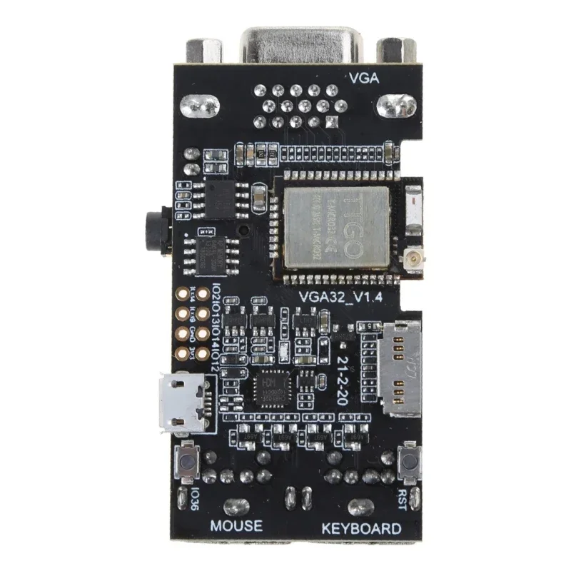 Carte contrôleur VGA PS/2, Module commande clavier souris avec moteur jeu à puce Micro32, Terminal ANSI/VT pour