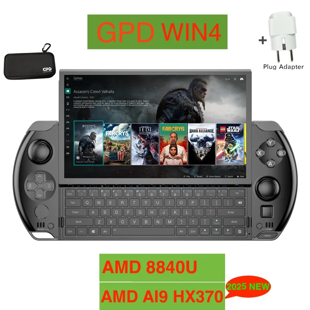 GPD WIN 4 WIN4 2025-2024 AMD AI9 HX307/8840U 6“ Handheld Touch Screen Mini PC Laptop for Black Myth Wukong Game Player Console