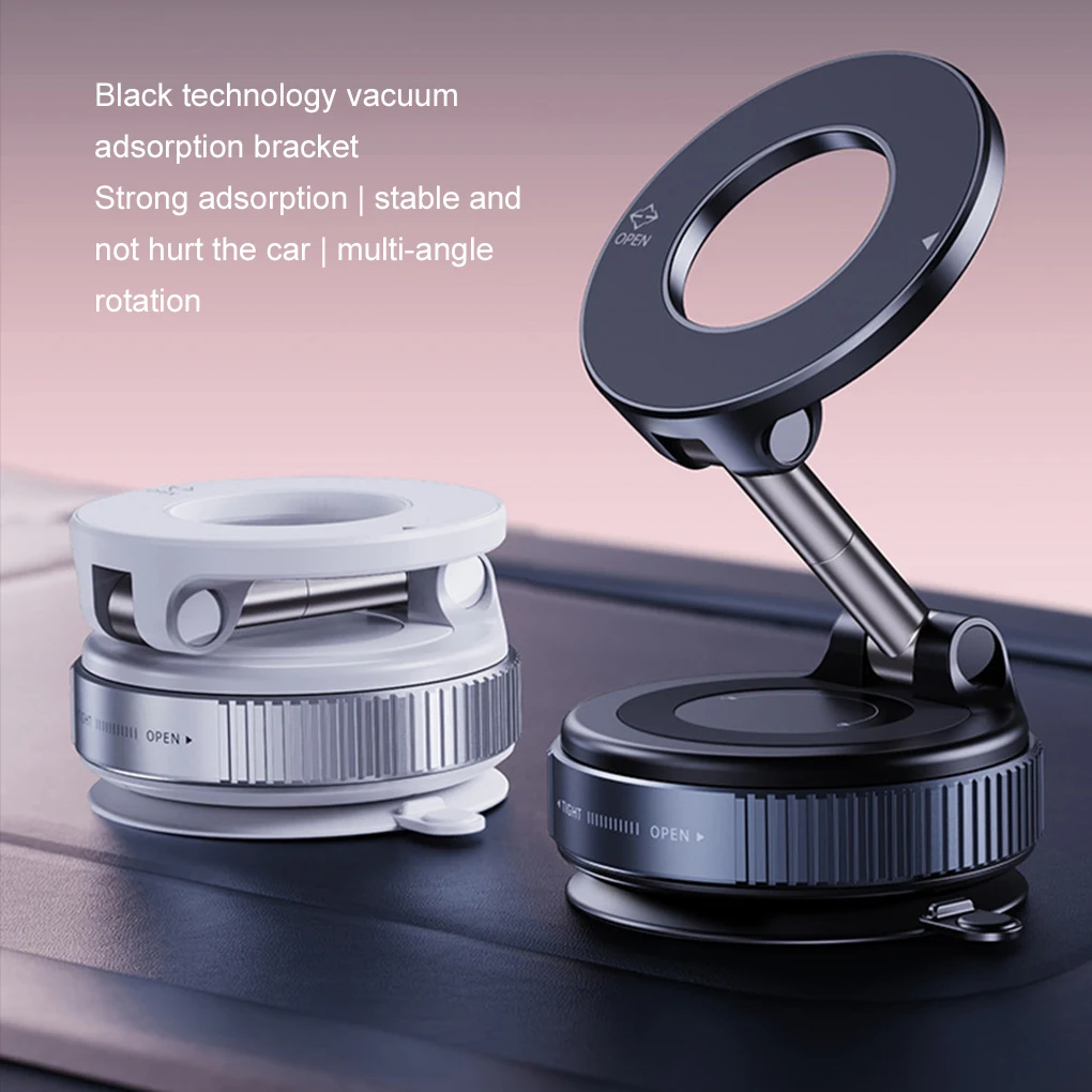 Vacuum Suction Holder Convenient And Fast Installation In Any Position Magnetic Phone Holder Strong