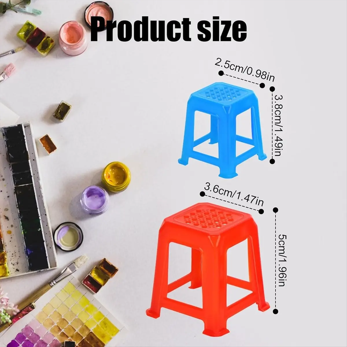 2026 NEW 16pcs Canvas Stands for Painting,Non-Skip Plastic Mini Holders Canvas Feet Risers for Canvas Painting Lovers