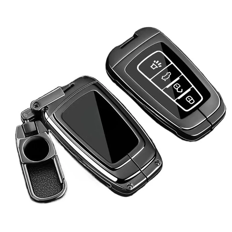 Premium Zinc Alloy Key Cover Case for Toyota Avalon / Camry / Corolla / Levin (2024) - Protective Key Fob Shell Keychain