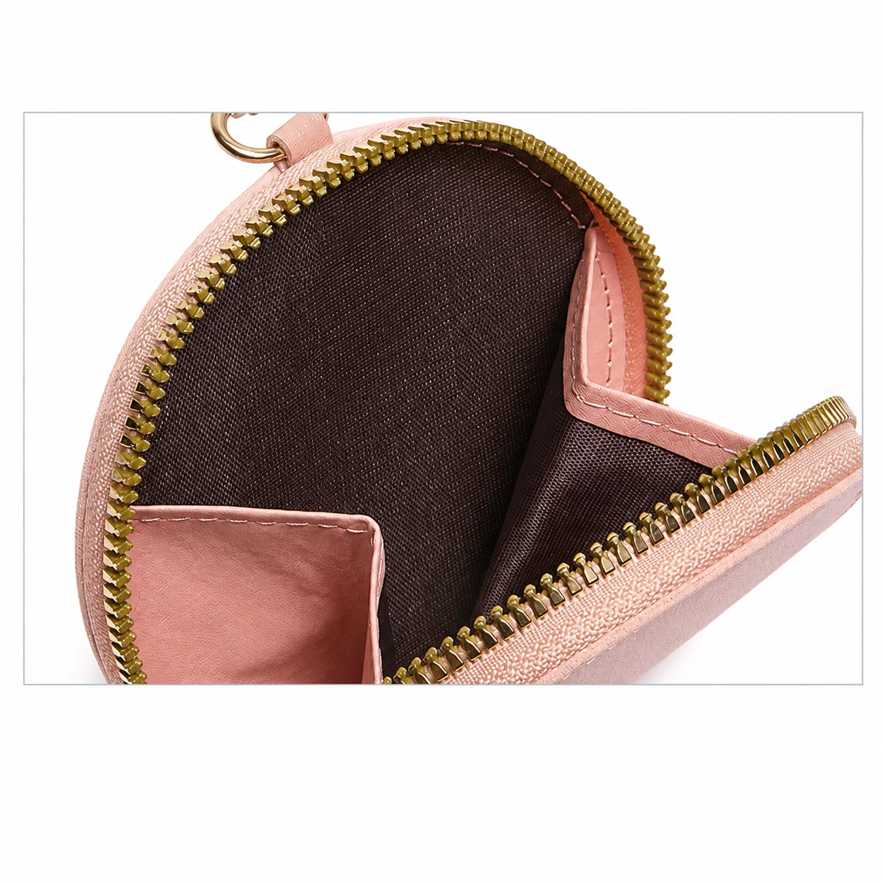 Earphones Pouch Elegant Round Mini Coin Purse Mini Storage Pouch Round Small Pouch For Crossbody Bag Coin Storage Commuting
