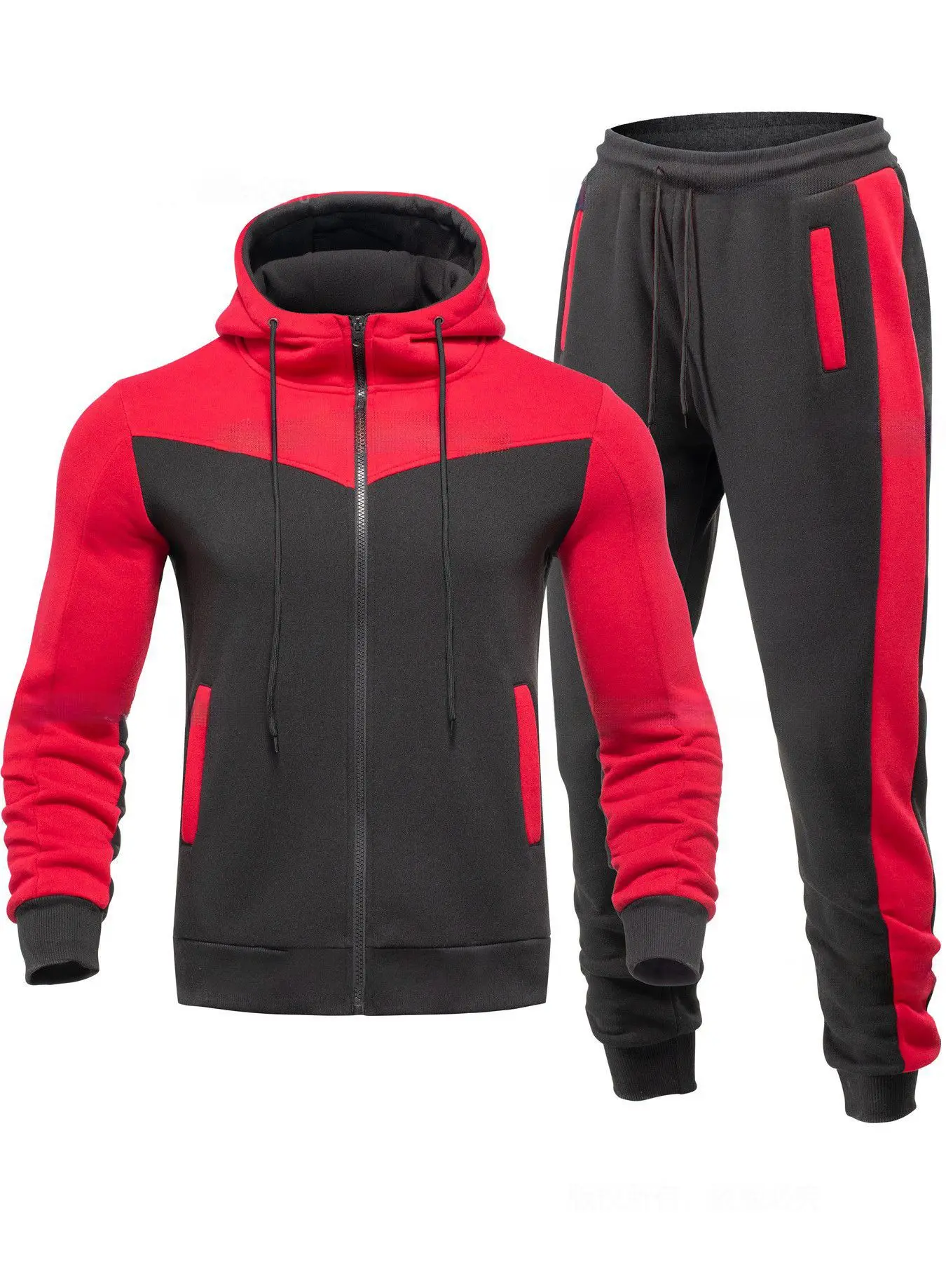 Herbst Winter Herren Urban Outdoor Zip-Up Hoodie Strick-Polyester Langarm-Sweatshirt Leicht Weich Locker Tägliches Gehen Fitness Streetwear – Detail 28