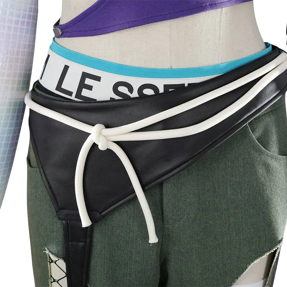 لعبة OW تأثيري آش أعلى السراويل حزب تمويه لعب الأدوار حلي الإناث الكبار الدعاوى الزي هالوين كرنفال ملابس الحفلات مجموعة