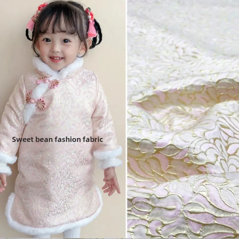 

Золотая линия, парча, жаккардовая ткань, окрашенная в пряжу, темный узор, платье, блейзер, модный брендовый дизайн, ткань для шитья своими руками на метр