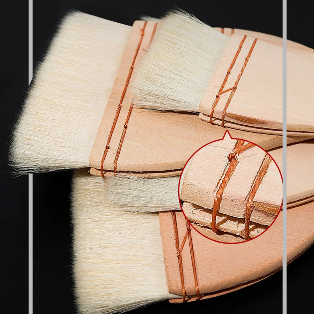 แปรงทาสีน้ำมันน้ำหนักเบาพู่กันเครื่องปั้นดินเผาสีน้ำ