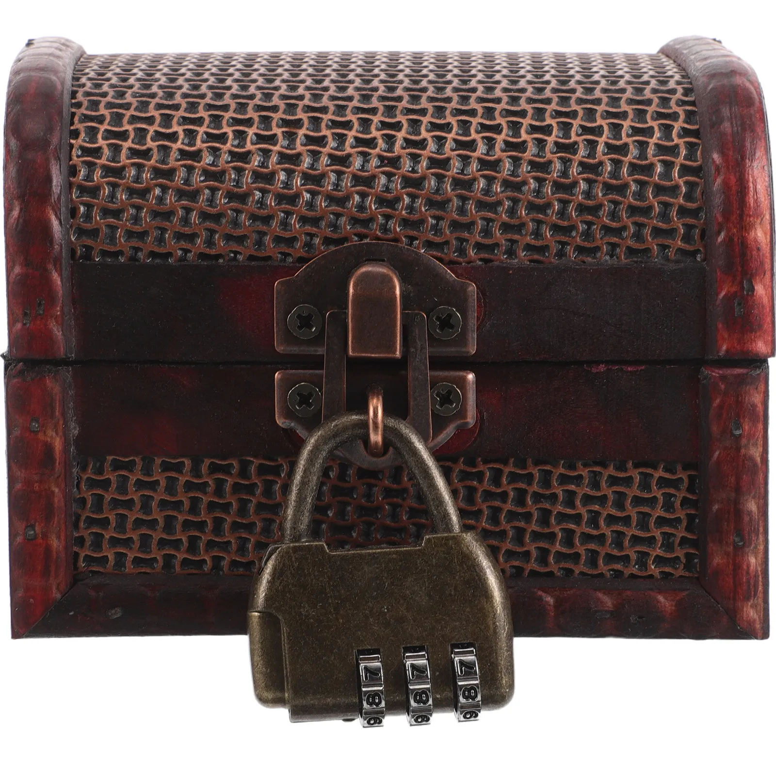 

Деревянная винтажная шкатулка для хранения сувениров, органайзер для украшений, декоративный сундук-сокровищница с замком, компактный настольный органайзер для мелочей