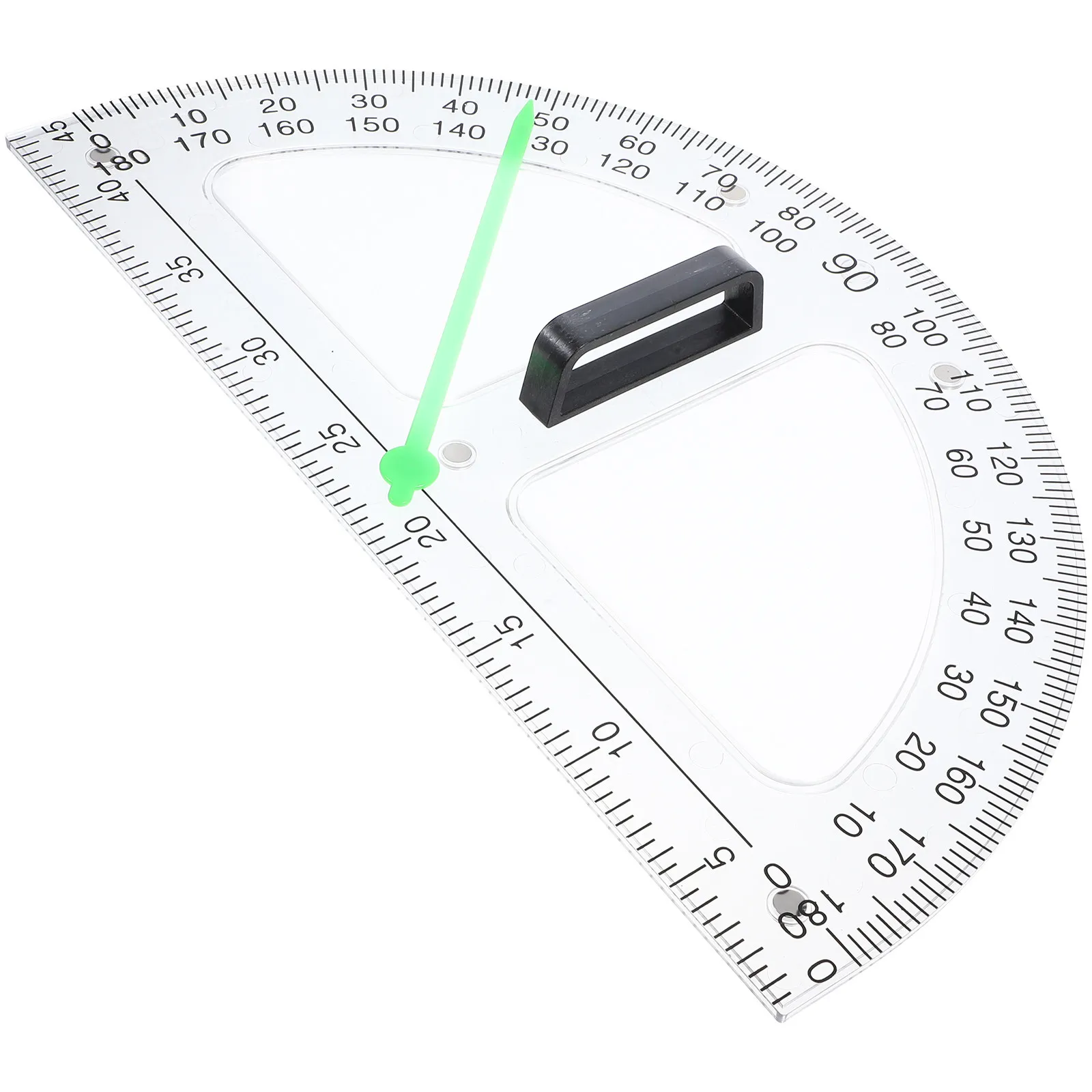Transparent Magnetic Half Circle Protractor Math Angle Tool Multifunctional Measuring Ruler Teacher Supplies Drafting Tool view 4