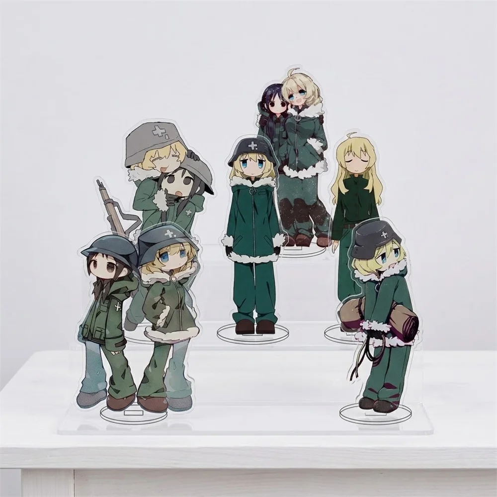 Anime Girls' Last Tour Acrylic Keychain 15CM Stand Model Ornament Accessories Goods Christmas Gifts