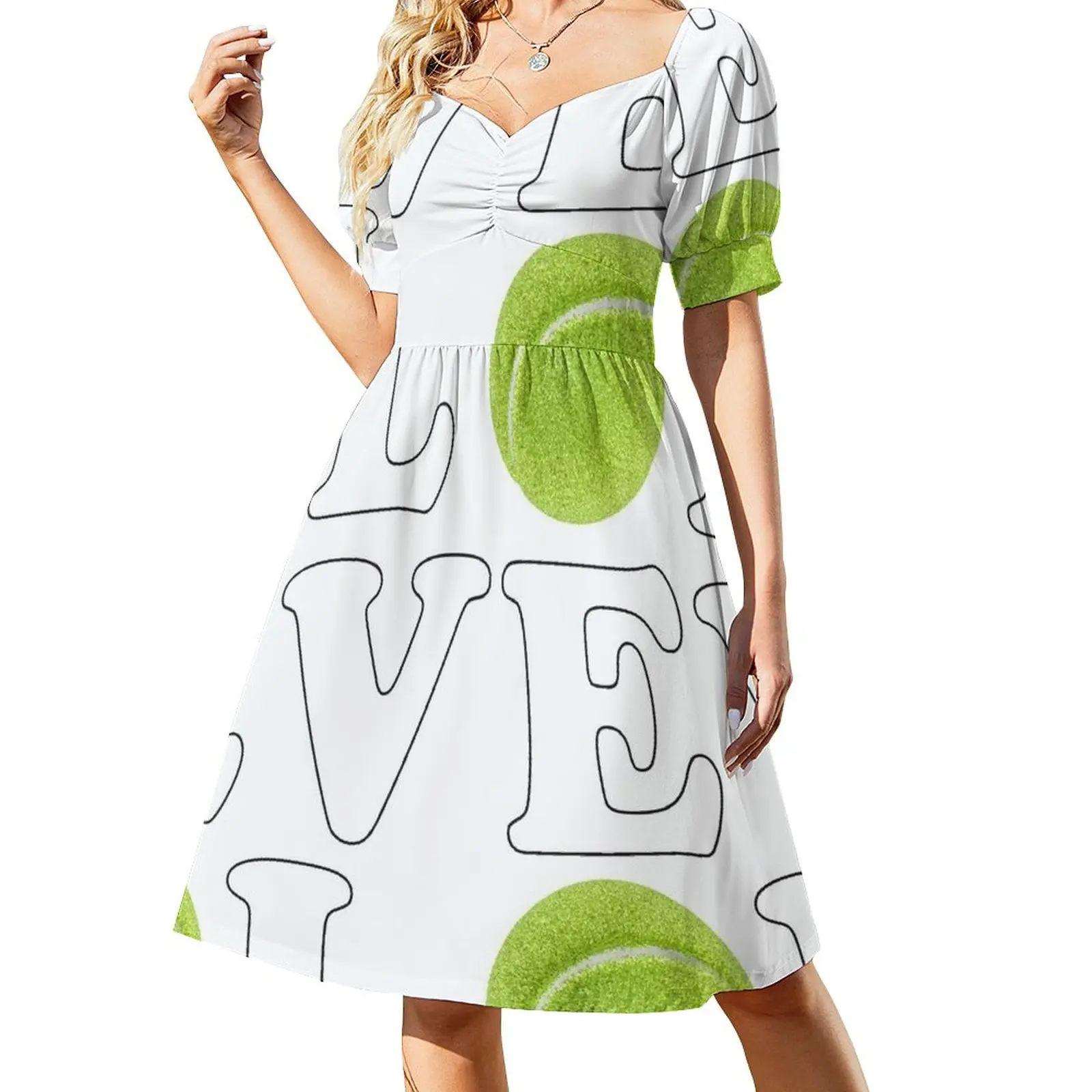 

I Love Tennis Sleeveless Dress Party dresses for women Women's dress