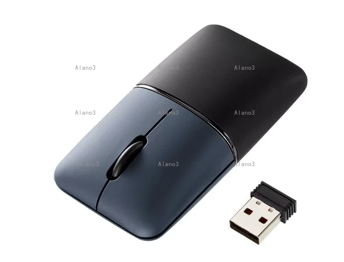 Ultra-thin Rechargeable Dual-mode Wireless Mouse, Symmetrical Right-hand Bluetooth Mouse
