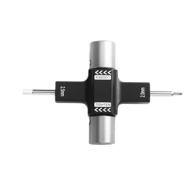 M5 Quad Wrench Repair Tools For RC FPV Racing Drone- 2.0/2.5Mm Screwdriver Release& Propeller Motor Adjustment Functionality